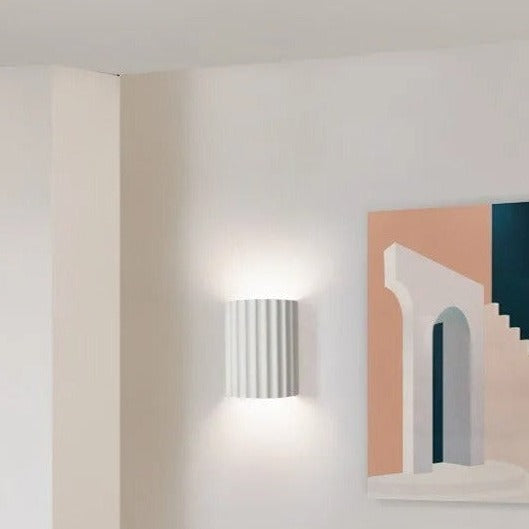 Stornfield | Minimalist Groove Wall Lamp | Resin, Up & Down