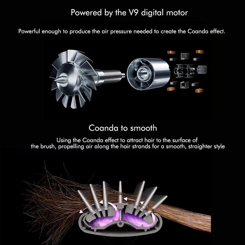 Stornfield | Glossify 5-in-1 Hair Styler | 1000W Hot Air Brush with Ionic Technology