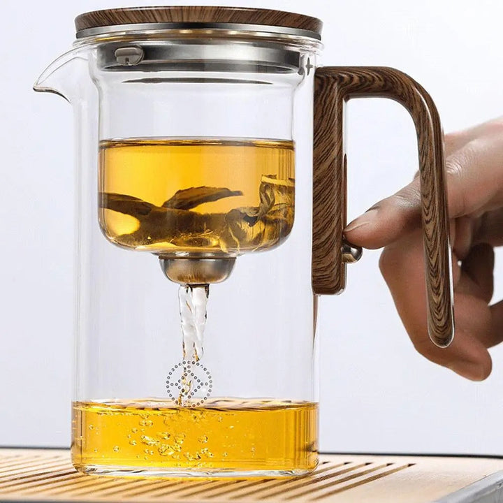 TranquilSip Teekanne – Magnetic Switch Filter Glass Teapot | Stornfield
