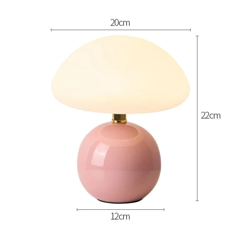 French Cream Mushroom Lamp | Stornfield