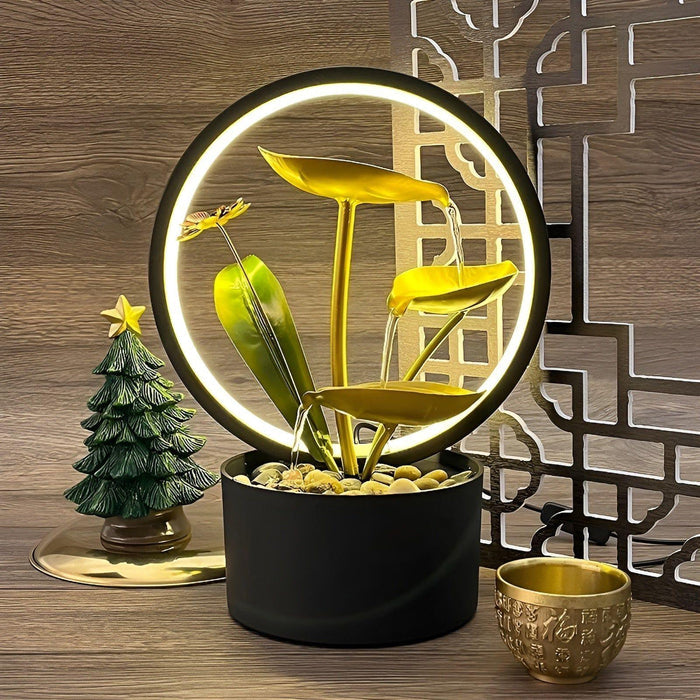 GlowCascade - soothing waterfall table lamp Stornfield