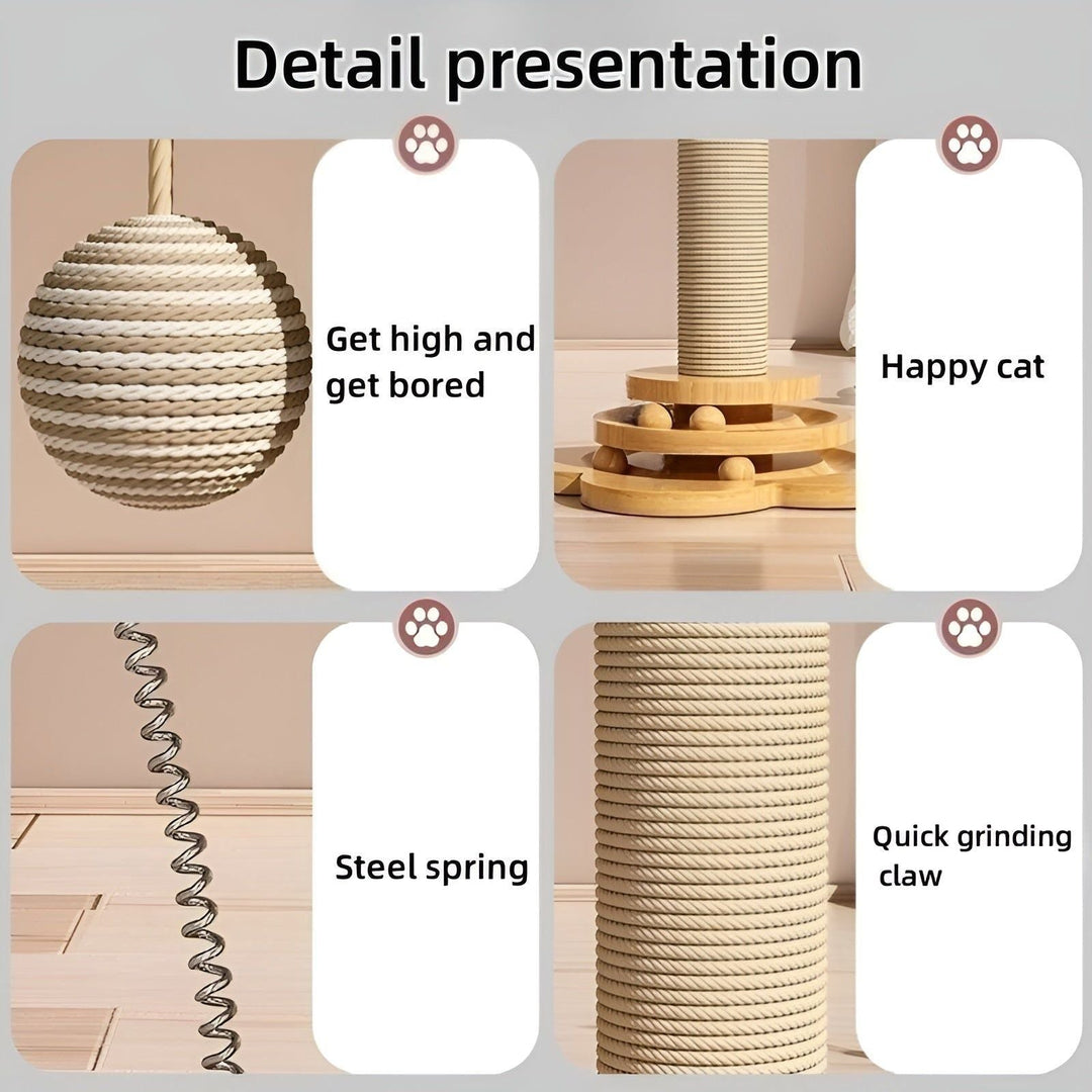 WhiskerWood Toy - Durable wooden toy with balls for cats | Stornfield
