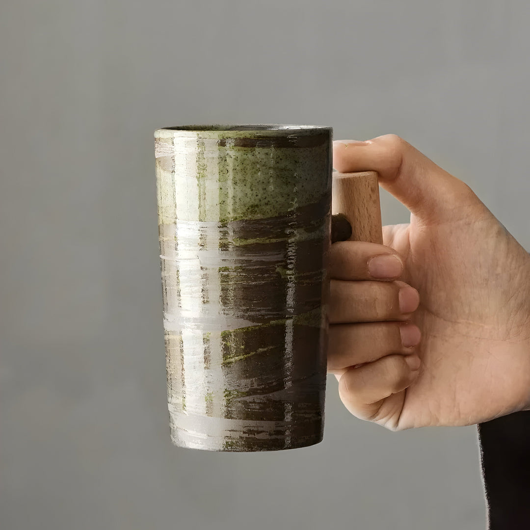 Japan-inspired earthy-colored handmade-look mug Stornfield