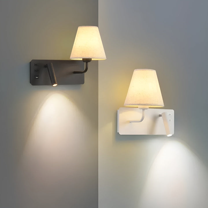 Reading lamp with candle light effect – Warm, decorative light | Perfect for the bedroom & bed | Stornfield