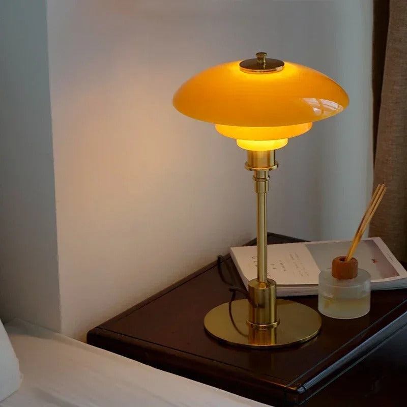 Nordic Glass Table Lamp – Minimalist LED Light for Home | Stornfield