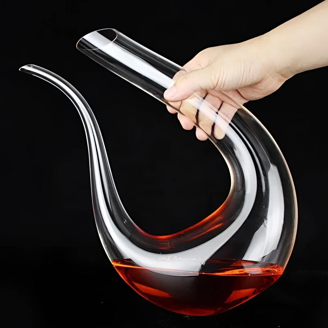 Wine Decanter with Aerator - Hand Stornfieldown & Stylish - 1500 ml for Bar & Home - Lead-Free Glass | Stornfield