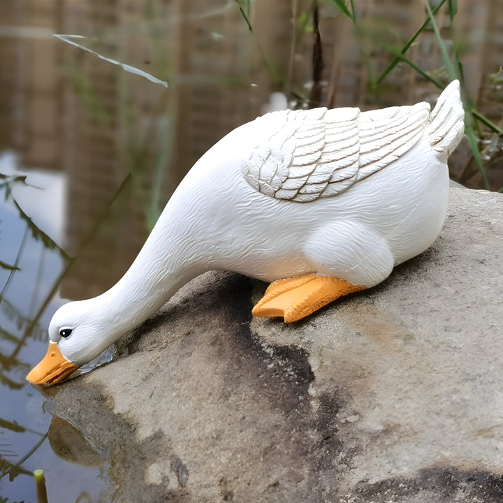 PuddlePals Sculpture – Farmhouse Style Duck & Goose Figure | Stornfield