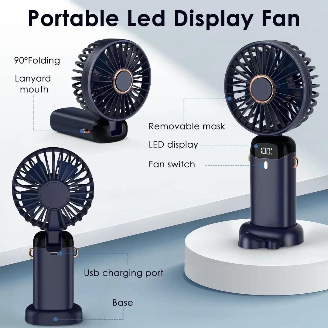 5000mAh Portable Rechargeable Fan | Stornfield