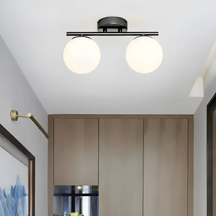 LED ceiling light made of glass – Nordic design | For living & bedroom | Stornfield