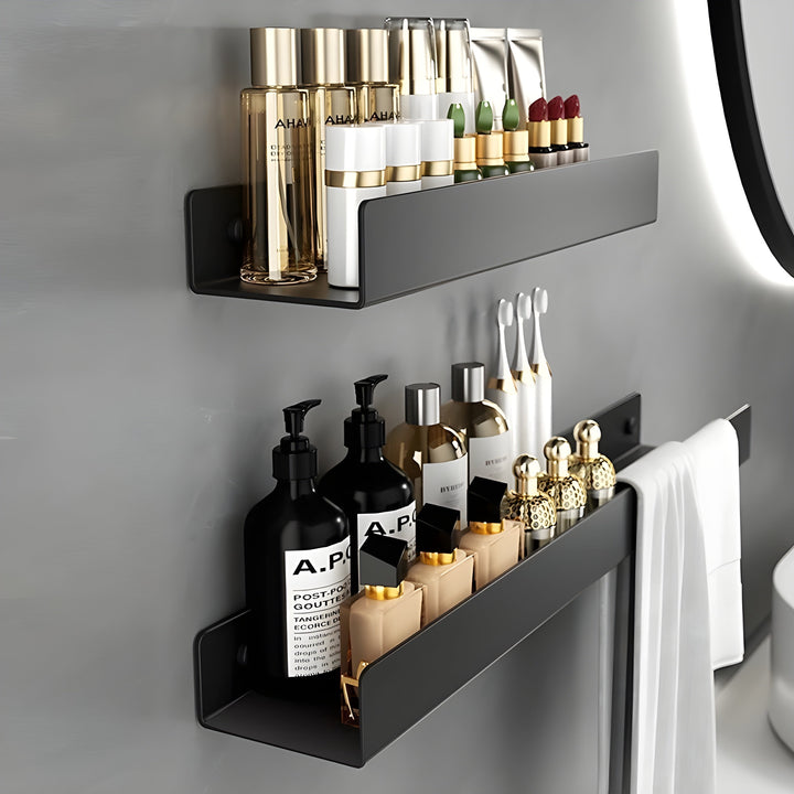 Stornfieldack Bathroom Shelf – Modern Design with Towel Bar | Practical Storage for the Bathroom | Stornfield