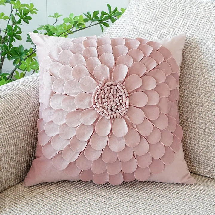 Pink Cushion Cover with Floral Pattern – Decorative Pillowcase for Living Room and Kids Room | Stornfield