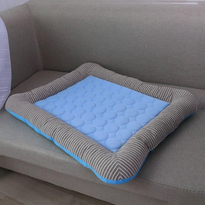FurChill Frenchie Breathable Dog Bed – Cooling Mat with Non-Slip Base for Hot Days | Stornfield