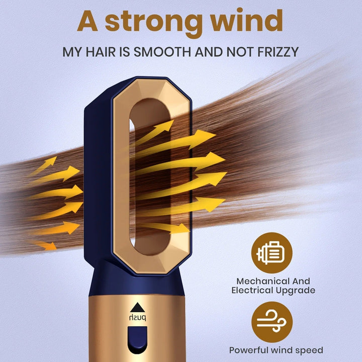 Stornfield | Glossify 5-in-1 Hair Styler | 1000W Hot Air Brush with Ionic Technology
