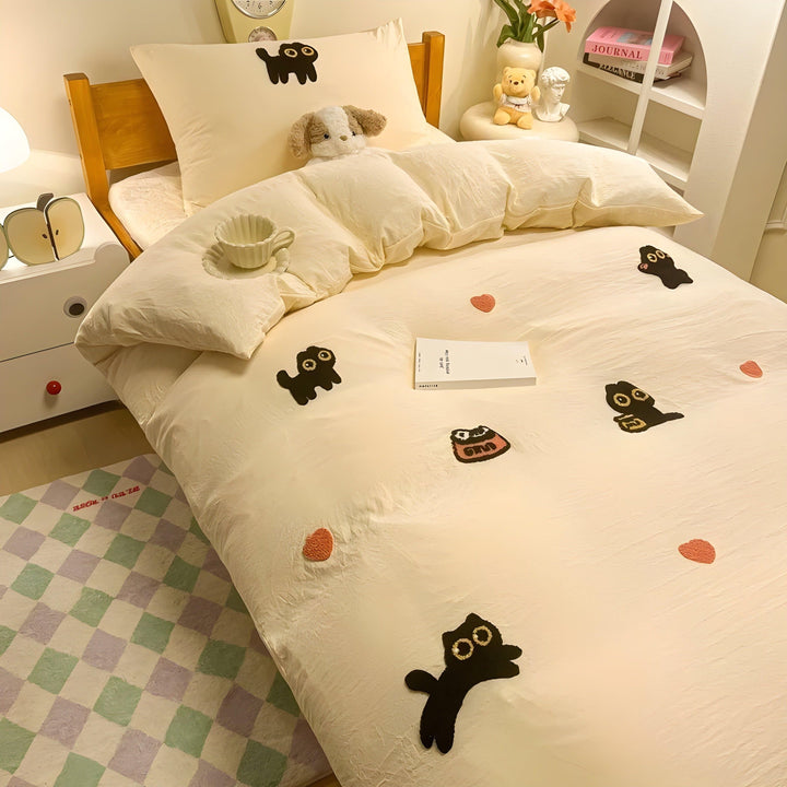 CloudComfort Bedding Set - Comfortable and Skin-Friendly Lucky Cat Bedding | Stornfield