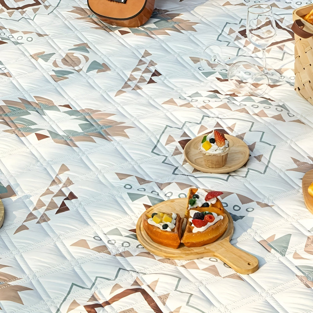 Picnic Stornfieldanket with check pattern – Waterproof & FoldaStornfielde | Ideal for Park, Beach & Camping | Stornfield