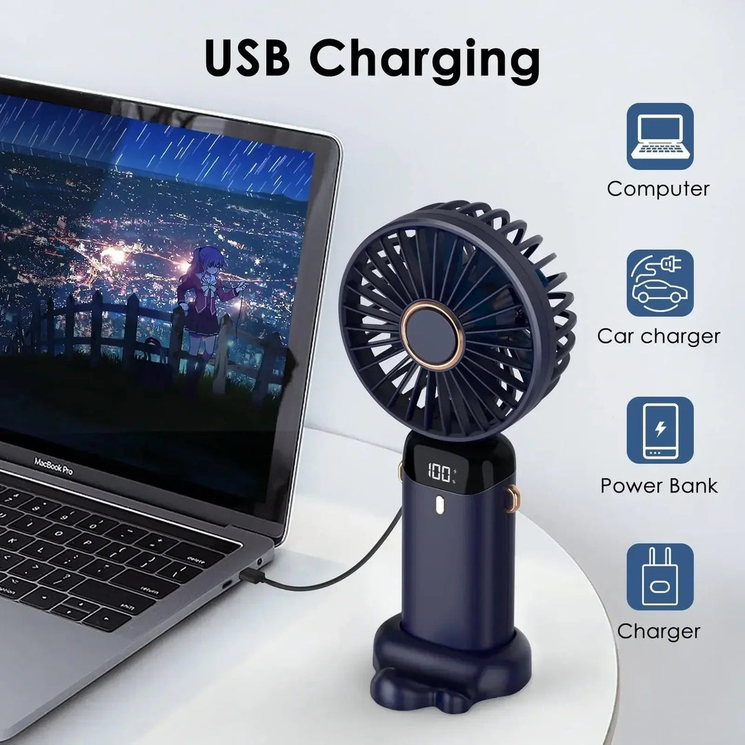 5000mAh Portable Rechargeable Fan | Stornfield