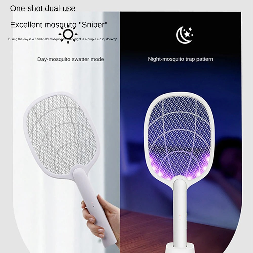 Rechargeable 2-in-1 Electric Fly Swatter and Insect Destroyer – 2500V Without Chemicals | Stornfield