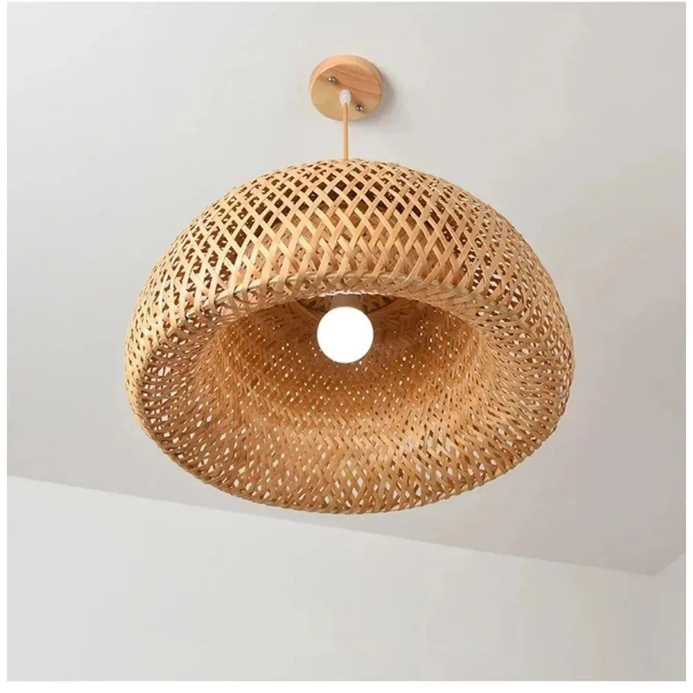 Bamboo Lamp Hand-Knitted Chinese Style Weaving | Stornfield