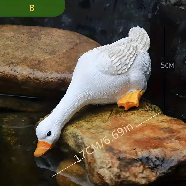 PuddlePals Sculpture – Farmhouse Style Duck & Goose Figure | Stornfield