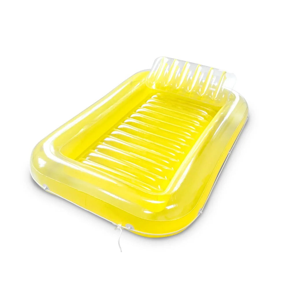 Inflatable Lounger with Headrest and Cup Holders | Stornfield