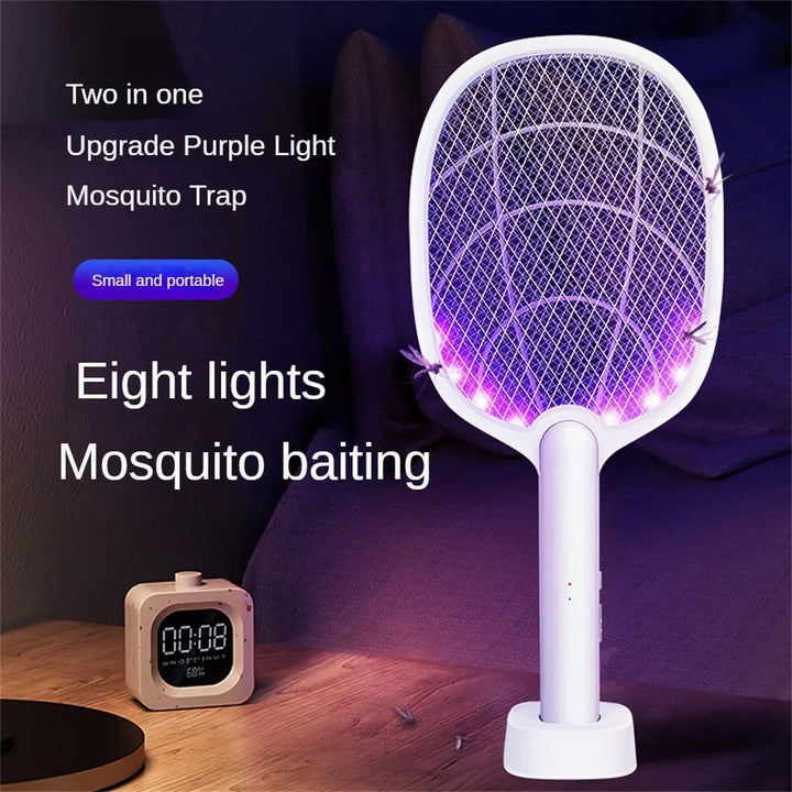 Rechargeable 2-in-1 Electric Fly Swatter and Insect Destroyer – 2500V Without Chemicals | Stornfield