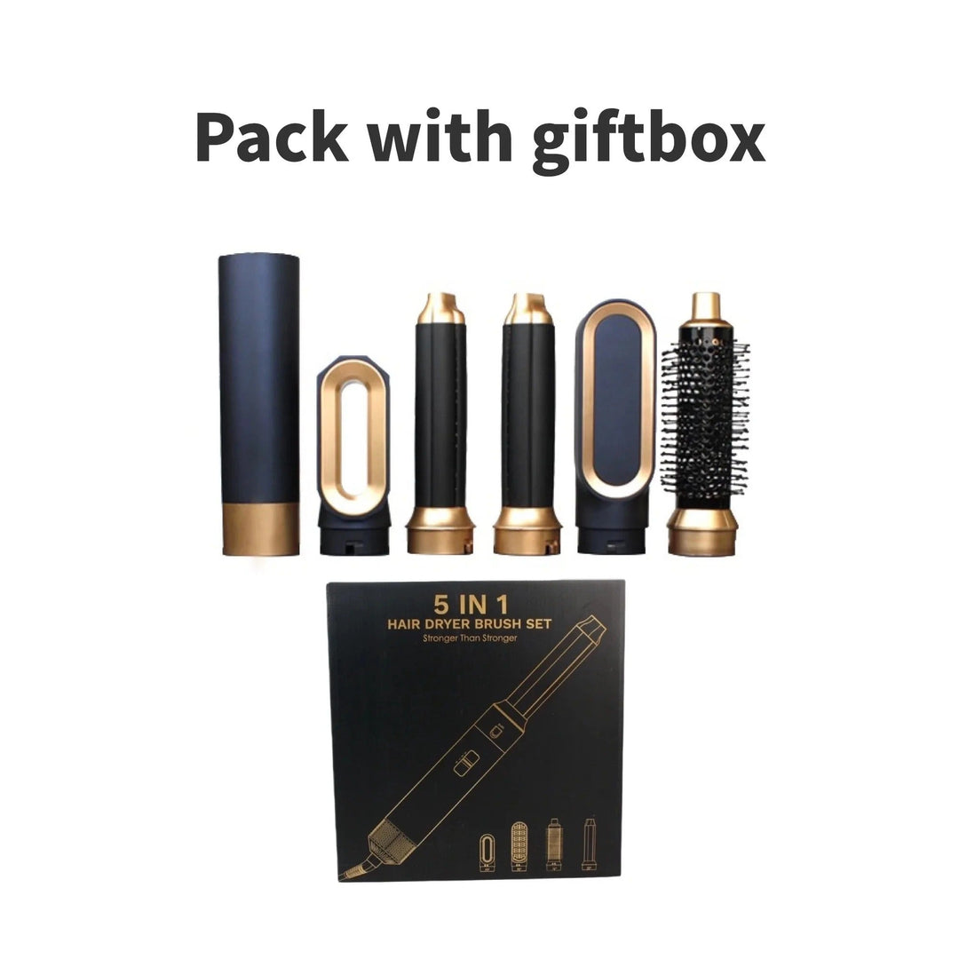 Stornfield | Glossify 5-in-1 Hair Styler | 1000W Hot Air Brush with Ionic Technology