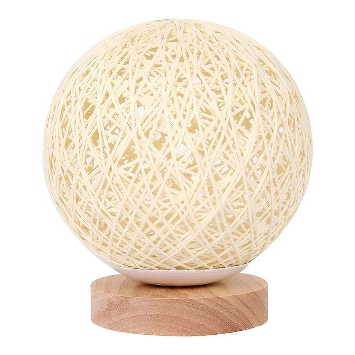 TwineGlow Light - Modern USB Rechargeable Rattan Table Lamp | Stornfield