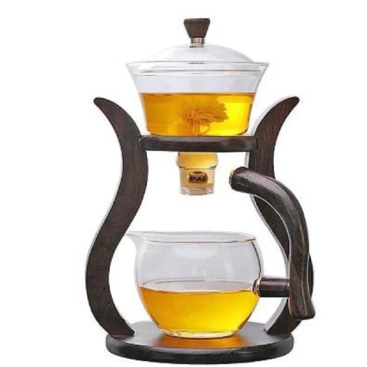 Glass Teaset with Magnetic Flow – Semi-Automatic Pot, Heat Resistant and Elegant | Stornfield