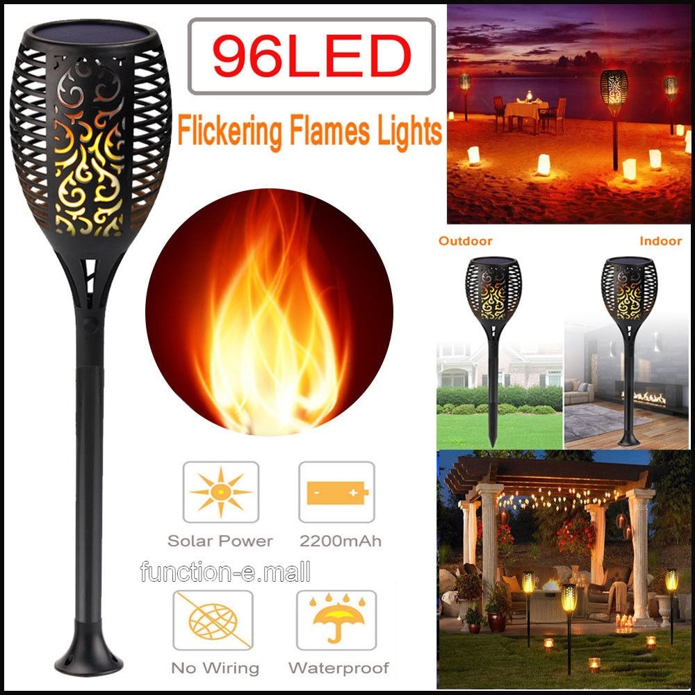 2 PCS Solar Led Torch Light Dancing Flame Edition | Stornfield