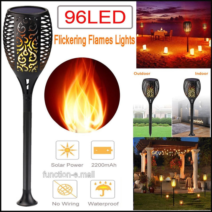 2 PCS Solar Led Torch Light Dancing Flame Edition | Stornfield