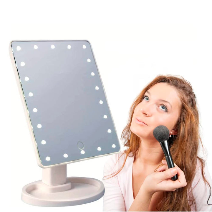 Makeup mirror with LED light and touch screen | Stornfield