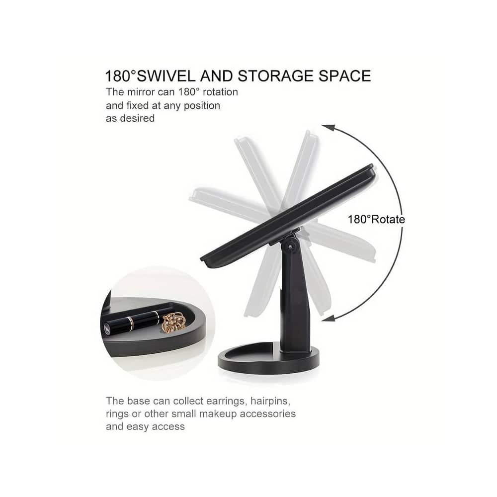 Makeup mirror with LED light and touch screen | Stornfield