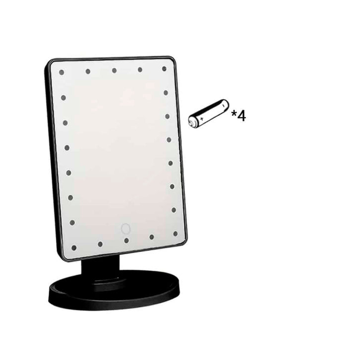 Makeup mirror with LED light and touch screen | Stornfield