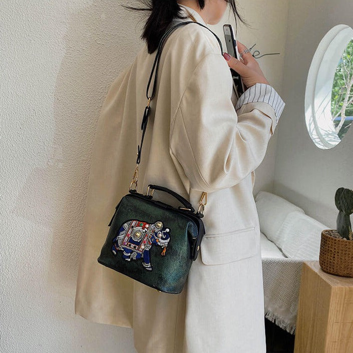 Embroidered Mandala Shoulder Bag – Lightweight Multi-Use Bohemian Design | Stornfield