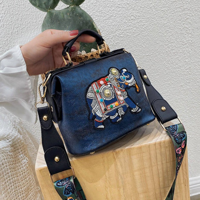 Embroidered Mandala Shoulder Bag – Lightweight Multi-Use Bohemian Design | Stornfield