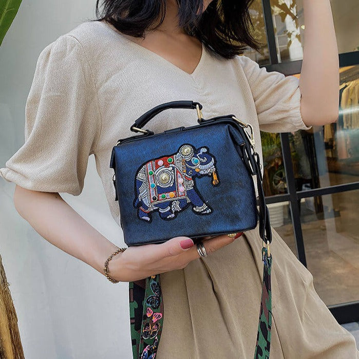 Embroidered Mandala Shoulder Bag – Lightweight Multi-Use Bohemian Design | Stornfield