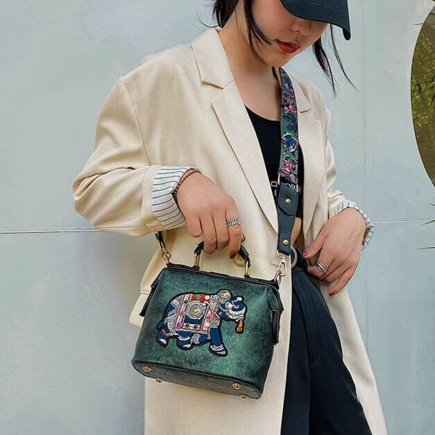 Embroidered Mandala Shoulder Bag – Lightweight Multi-Use Bohemian Design | Stornfield