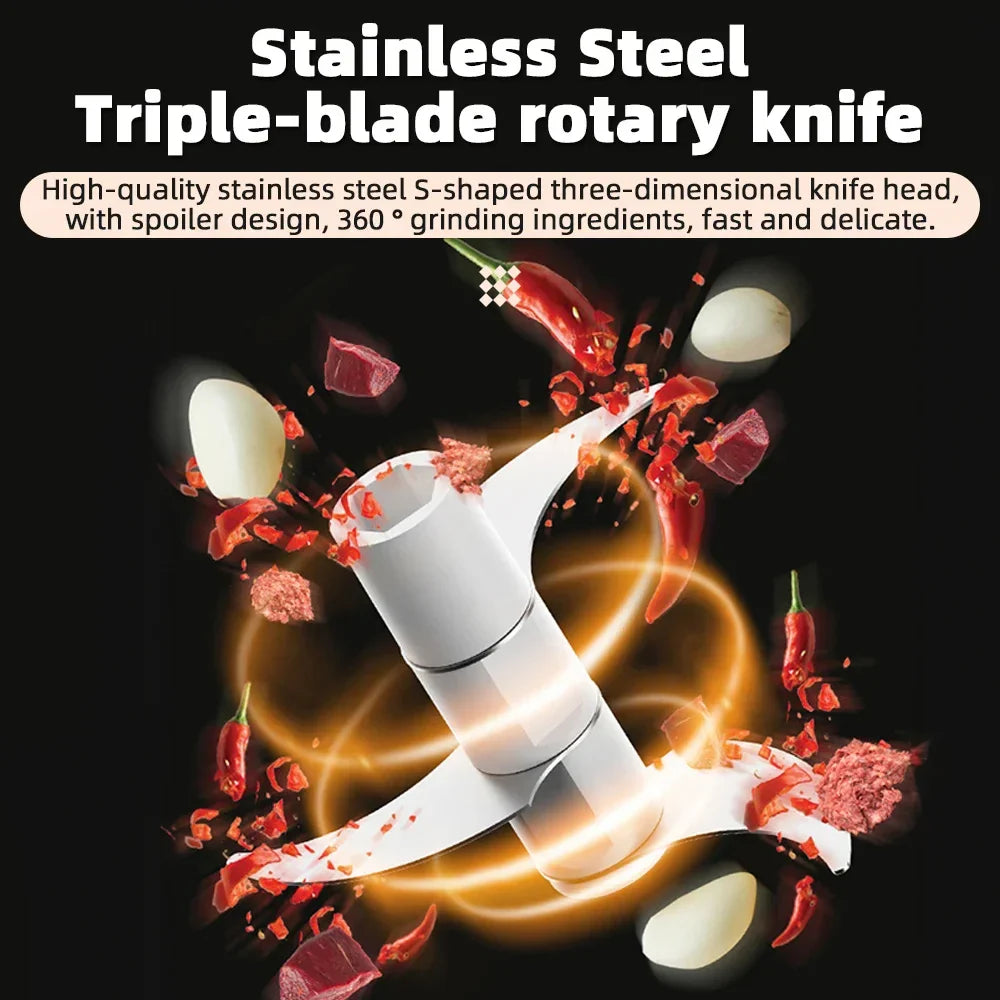 Manual Meat Grinder & Garlic Chopper (Hand-Pulled) | Stornfield Food Processor
