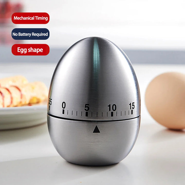 Stornfield Stainless Steel Mechanical Kitchen Timer Countdown Alarm Clock Cute Timer