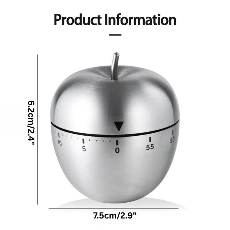 Stornfield Stainless Steel Mechanical Kitchen Timer Countdown Alarm Clock Cute Timer