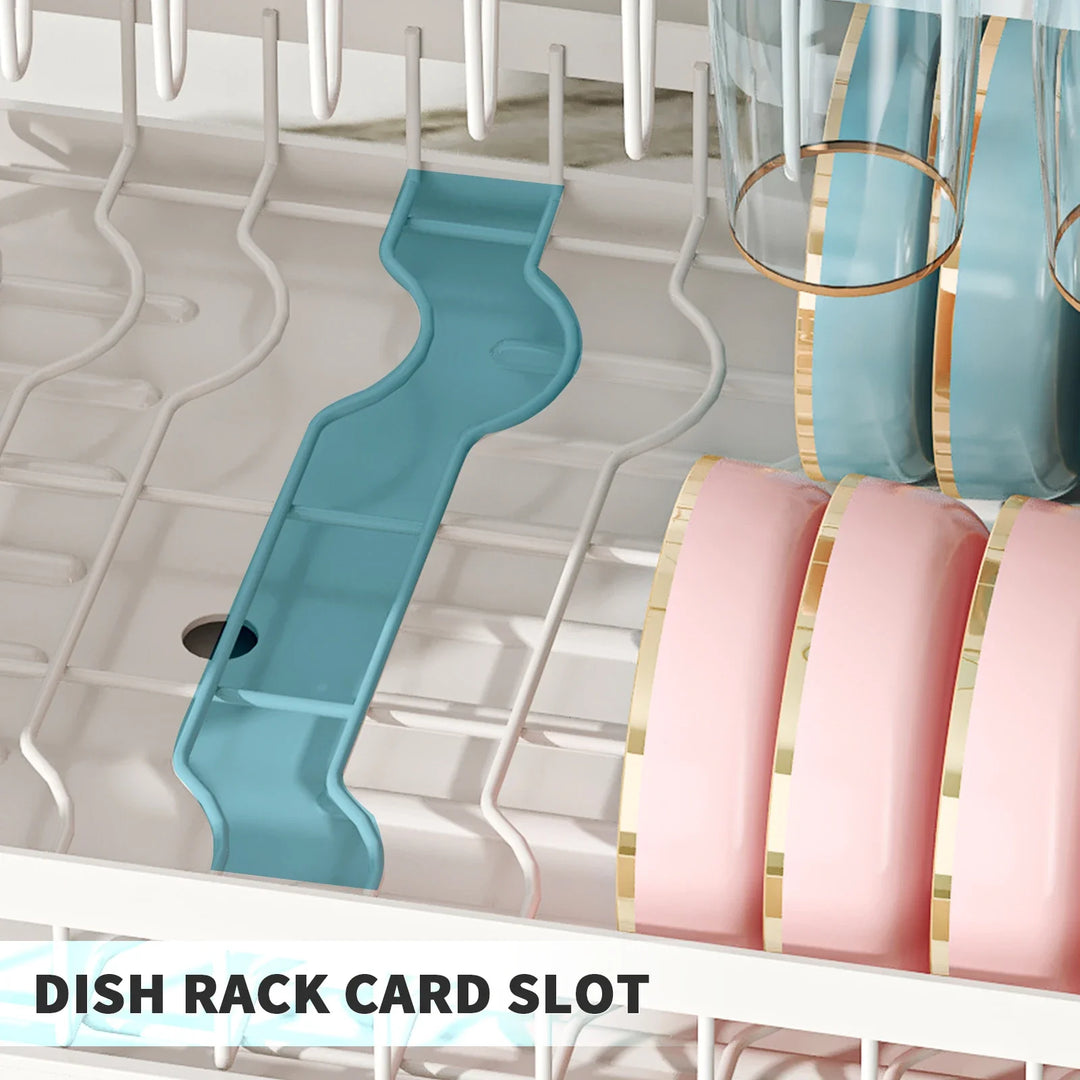 Metal Dish Drainer Rack with Utensil Holder and Dashboard Organizer | Stornfield