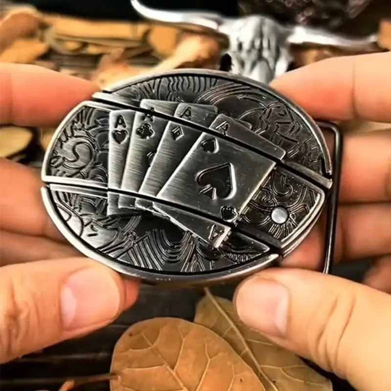 Stornfield | Metal Oval Cowboys Belt Buckle