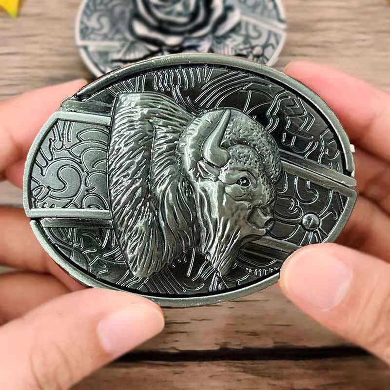 Stornfield | Metal Oval Cowboys Belt Buckle