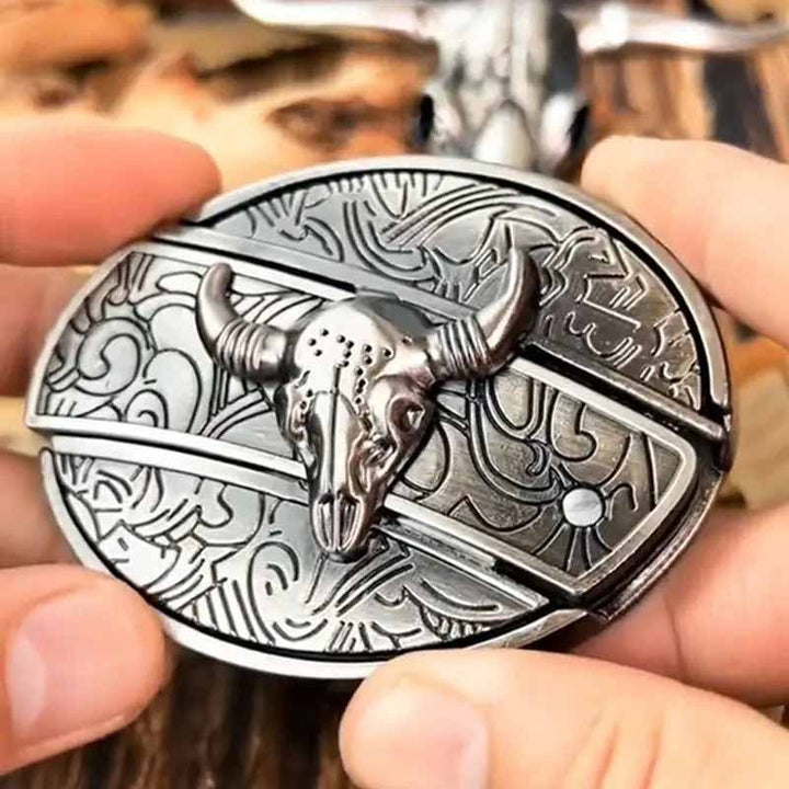 Stornfield | Metal Oval Cowboys Belt Buckle