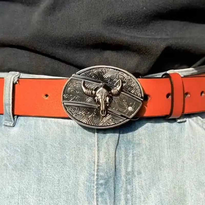 Stornfield | Metal Oval Cowboys Belt Buckle