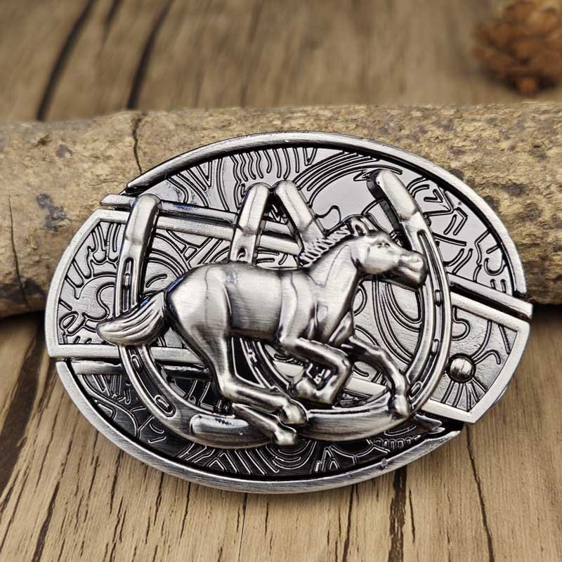Stornfield | Metal Oval Cowboys Belt Buckle