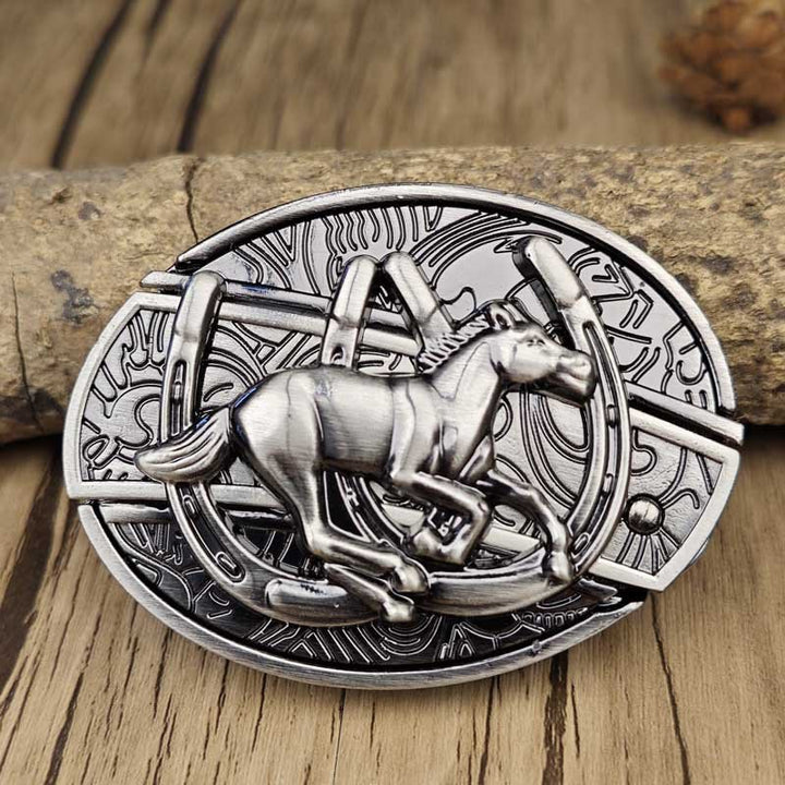 Stornfield | Metal Oval Cowboys Belt Buckle