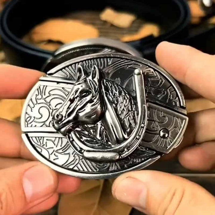 Stornfield | Metal Oval Cowboys Belt Buckle