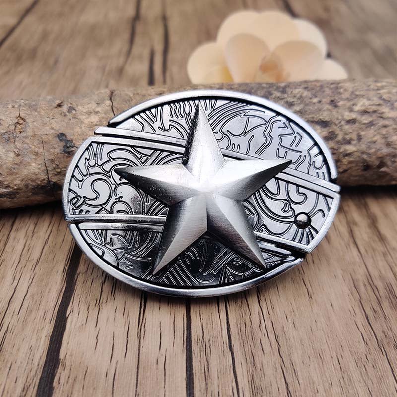 Stornfield | Metal Oval Cowboys Belt Buckle