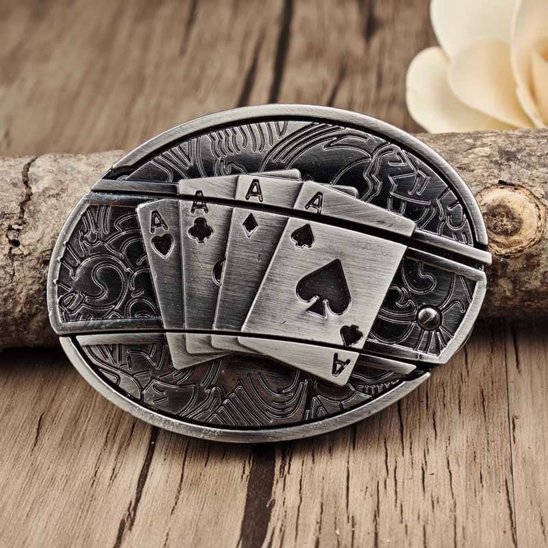 Stornfield | Metal Oval Cowboys Belt Buckle